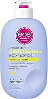eos Shea Better Body Lotion Vanilla Cashmere, 24-Hour Moisture Skin Care, Lightweight & Non-Greasy, Natural Shea, Vegan,...
