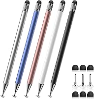 Bopomofo Stylus (5 Pcs), 2-in-1 Stylus Pen for Touch Screen, High Precision and Sensitivity, Suitable for...