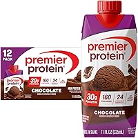 Premier Protein Shake, Chocolate, 30g Protein, No Added Sugar, 24 Vitamins & Minerals to Support Immune Health, 11 fl...