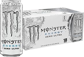 Monster Energy Zero Ultra, Sugar Free Energy Drink, 16 Ounce | Pack of 15