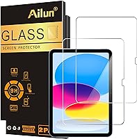 Ailun Screen Protector for iPad 11th A16 2025 [11 Inch] / 10th Generation 2022 [10.9 Inch], Tempered Glass [Face ID &...