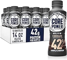 Core Power Elite High Protein Shake, Chocolate, 42g Bottle, 14oz, 12 Pack
